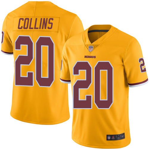 Washington Redskins Limited Gold Men Landon Collins Jersey NFL Football 20 Rush Vapor Untouchable